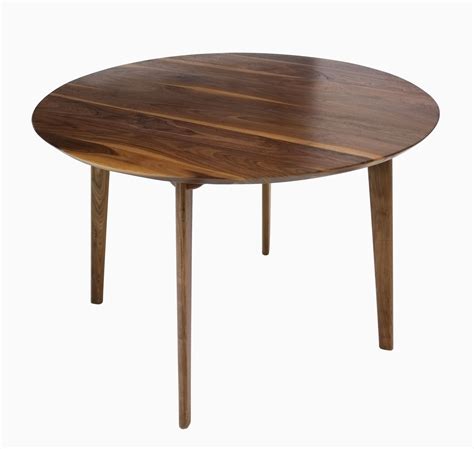 Buy Hand Crafted Isabelle Mid Century Modern Solid Round Walnut Dining