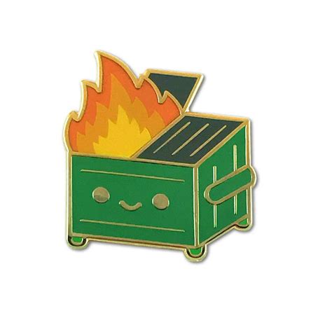 Lil Dumpster Fire Enamel Pin Enamel Pins Cute Pins Pin And Patches