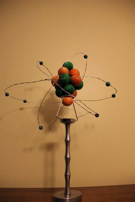 Model Of An Oxygen Atom8 Neutrons 8 Protons And 8 Electrons All