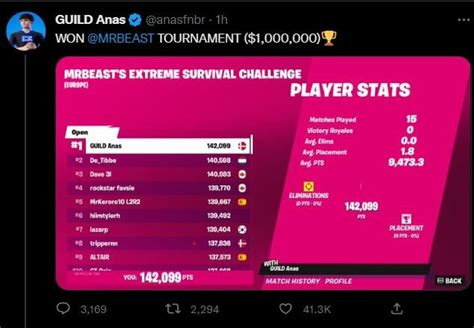 Mr Beast Fortnite Challenge Tournament Map Code High Score