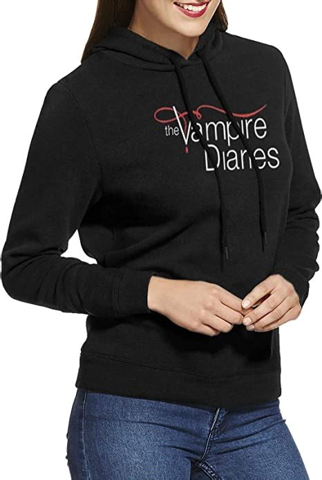 The Vampire Diaries Ladies Hoodie Sweatshirt Pullover Solid