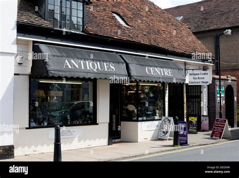 The Antiques Centre In Ely Street Stratford Upon Avon Uk Stock Photo