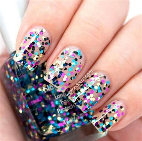 Glitter Confetti Nails Nails Chic Nails