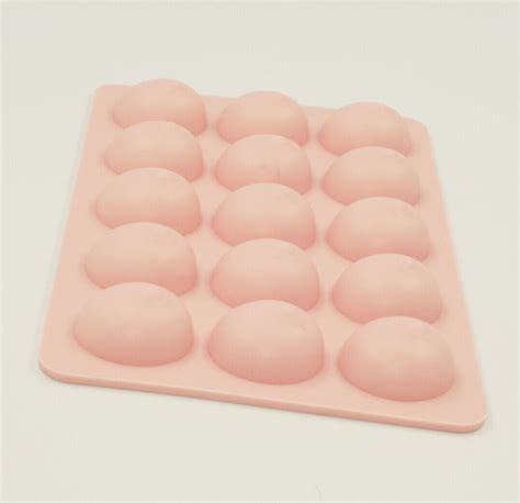 Grids Boobie Boob Ice Cube Tray Silicone Chocolate Cake Jelly Mould Pink Home