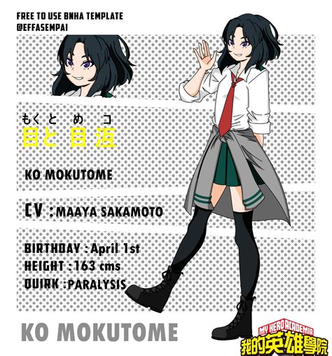 Bnha Oc Mokutome Ko Old Bio Wiki My Hero Academia Amino
