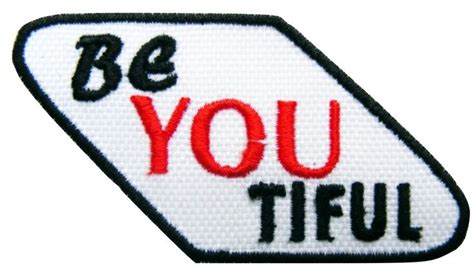 Beyoutiful Quote Patch Embroidered Patches Iron On Badge Patches For Jacket Diy Funny Message
