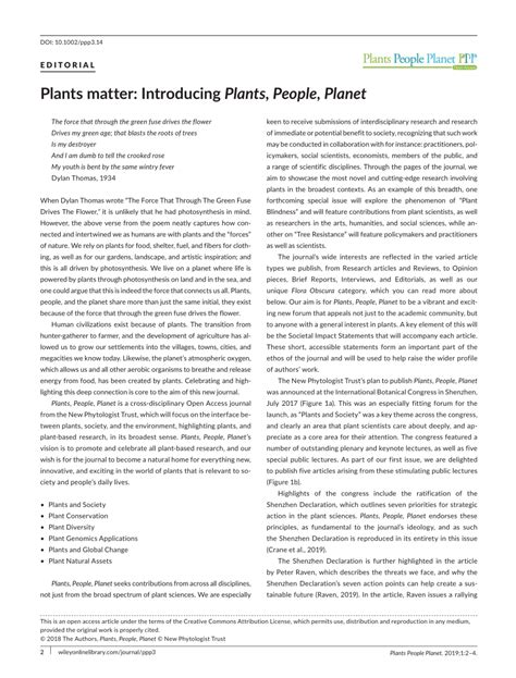 Pdf Plants Matter Introducing Plants People Planet