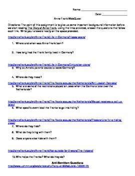 All given answers are correct. Who Is Anne Frank Commonlit Answer Key + My PDF Collection 2021