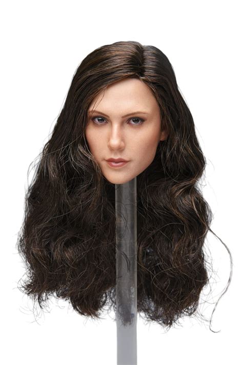 buy 1 6 scale female head sculpt european girl gal gadot long curls hair head carved for 12inch