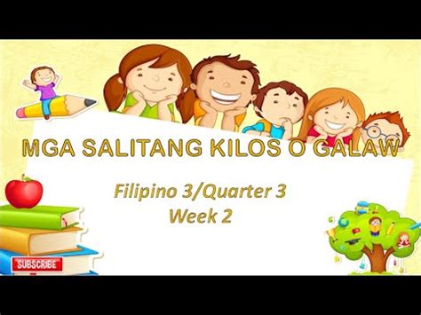Pandiwa Salitang Kilos O Galaw Q W Filipino Youtube