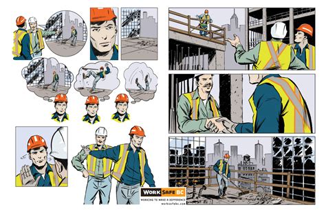 These graphic posters was created to reach a diverse audience on a range of high risk construction safety issues, using images instead of words to identify hazards and. WorkSafeBC