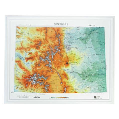 Colorado Raised Relief Map By Hubbard Scientific The Map Shop