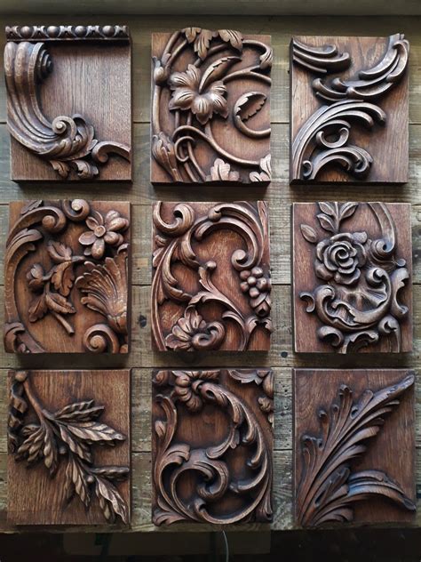 Wood Carving Art Carved Wood Wall Art Wooden Decorative Panel Etsy In