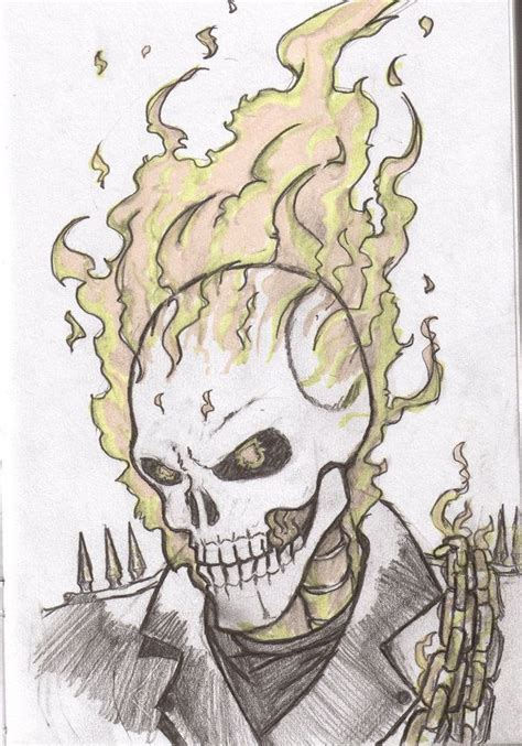 Ghost Rider Drawing Easy Step By Step Lourie Thatcher