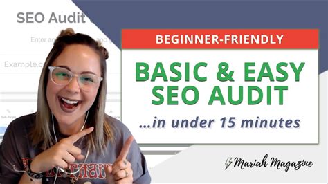 Basic Seo Audit For Beginners How To Do A Free Seo Audit In Under 15