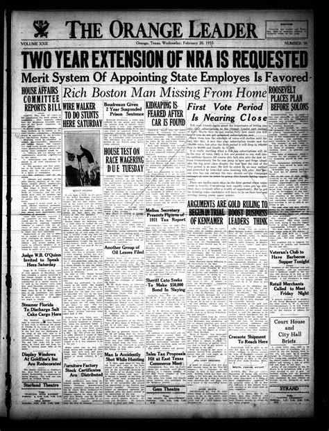 The Orange Leader (Orange, Tex.), Vol. 22, No. 38, Ed. 1 Wednesday