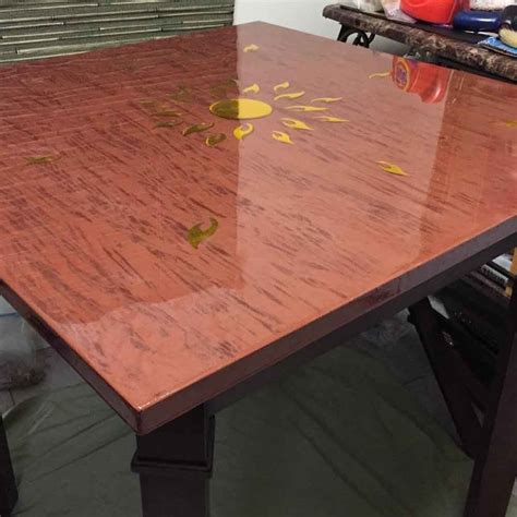 Crystal Clear Bar Table Top Epoxy Resin Coating For Wood Tabletop Pro