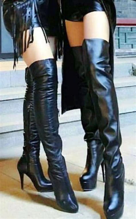 highheelboots thigh high boots heels leather thigh boots leather thigh high boots
