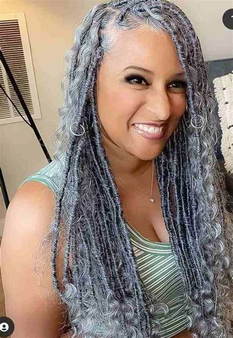 30 Beautiful Grey Braids Styles That You Should Try This Season