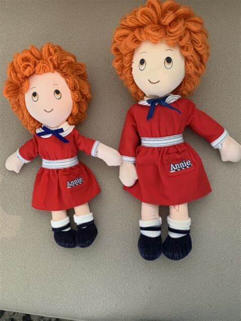 Vintage Applause 1982 Little Orphan Annie Dolls 12” Height And 14” Height