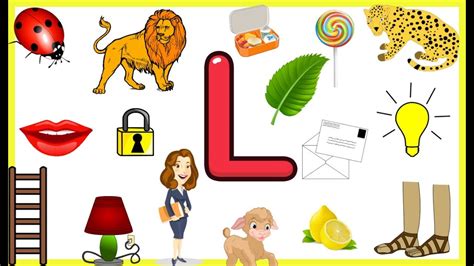 This is a fun and great learning video for kids. Letter L-Things that begins with alphabet L-words starts ...