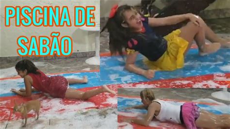 Piscina De SabÃo Desafio Das Amigas Com Espuma Youtube