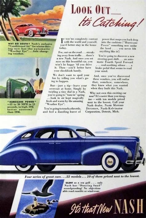 Vintage Automobile Advertising 1939 Nash Nash Motors Div Flickr