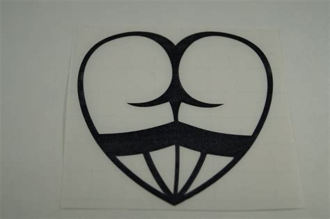 heart booty decals etsy