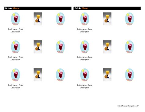 How To Make A Menu Template In Word