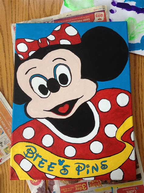 Disney Trading Pins We Used Canvas With Cork Board Glued To The Back