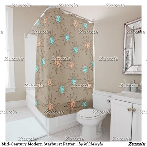 Buy spotted modern shower curtains and get the best deals at the lowest prices on ebay! Mid-Century Modern Starburst Pattern Tan Shower Curtain ...
