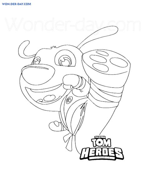 Coloriage Talking Tom Heroes Coloriages Sur Wonder Day