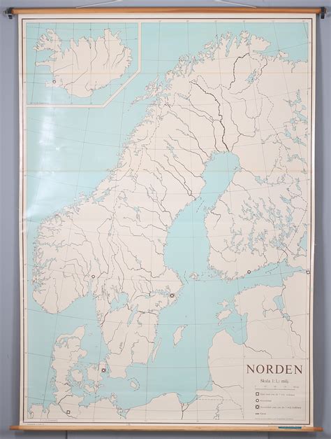 Images For Wall Map Nordics Scale Million General