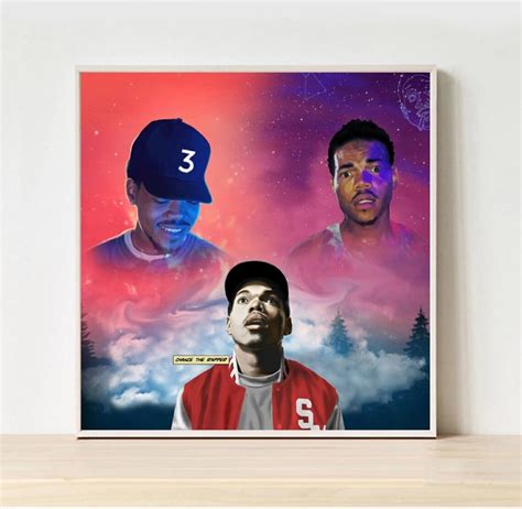 Chance The Rapper Acidrap 10 Day Coloring Book Poster Music Etsy