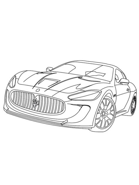 Dibujos Para Colorear Maserati Granturismo Dibujosparaimprimires