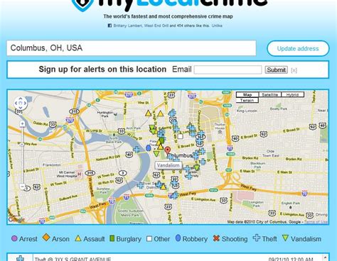 Spotcrime The Publics Crime Map September 2010