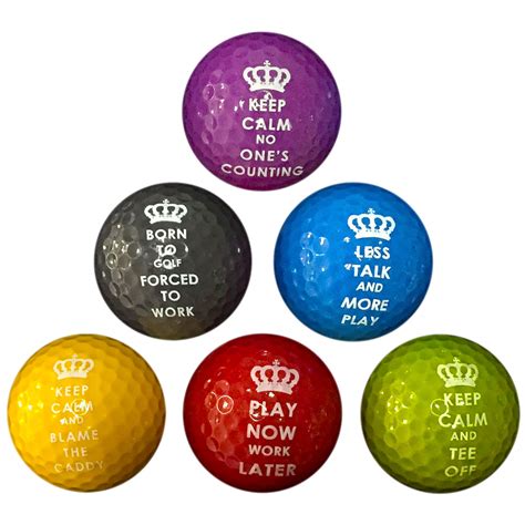 Pga Tour Novelty Golf Balls 6 Pack Iwoot