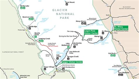 A Quick Overview Map Of Glacier National Park