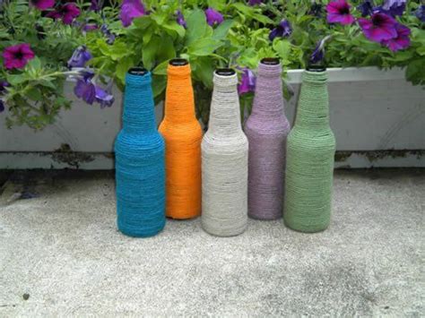 Diy Cute Glass Bottle Vases 7 • K4 Craft