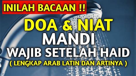 Doa Mandi Haid Bahasa Indonesia Dakwah Islami