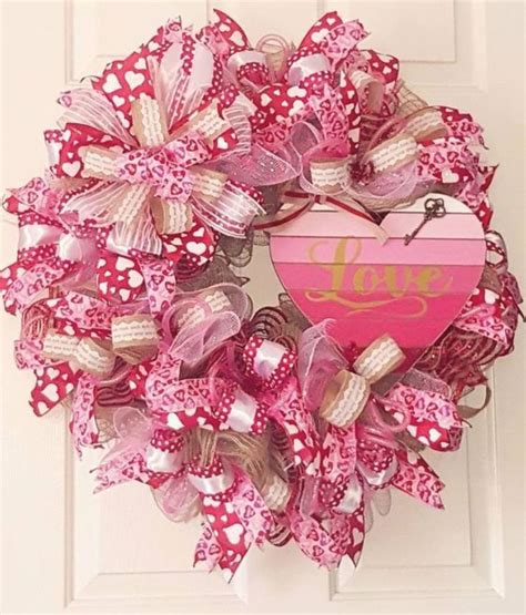 75 Stunning Dollar Store Diy Valentines Day Wreath Ideas Valentine