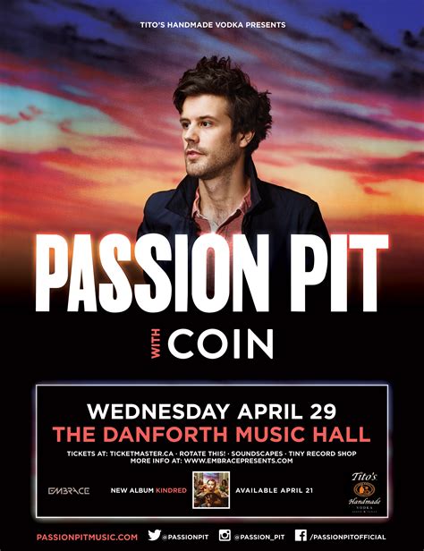 Ticket Giveaway Passion Pit The Danforth Music Hall Toronto Alicia Atout