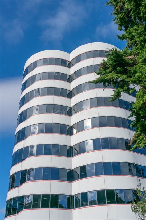 Modern Styled High Rise Office Building Stock Image Image Of Abstract