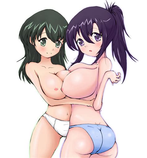 Rule 34 2girls Ass Bad Anatomy Blush Breasts Character Request Katsura Kotonoha Large Breasts