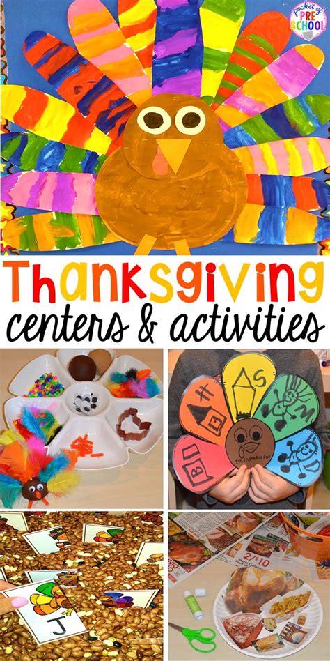 Thanksgiving Themed Activities And Centers For Preschool Pre K And