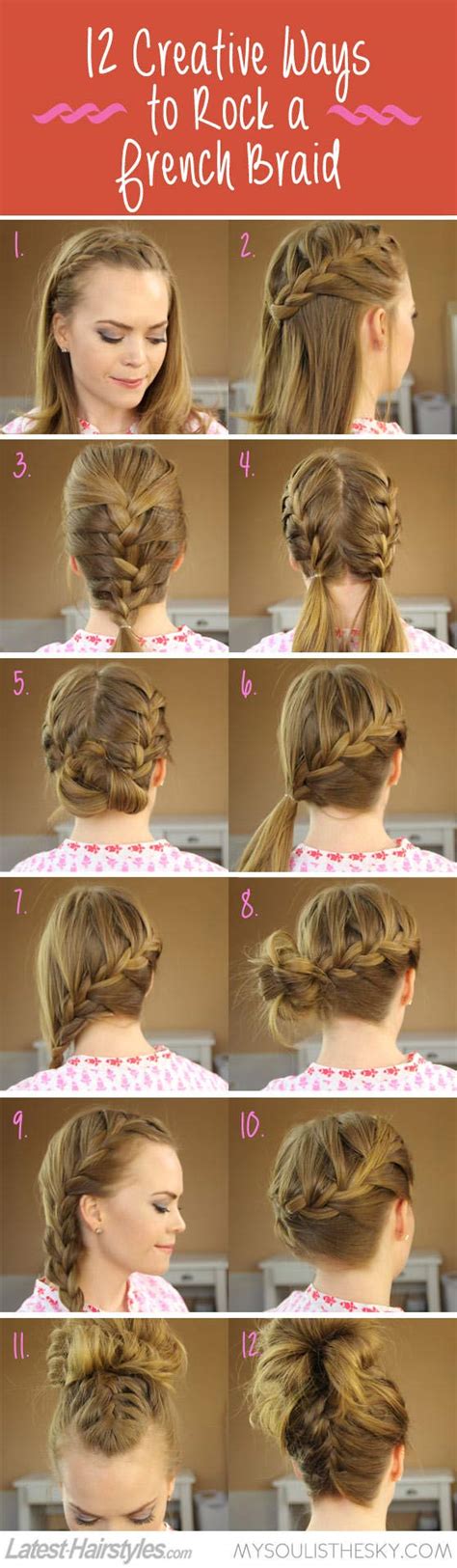 Simple easy braided updo hair via. 31+ braiding hair secrets - that just might change your life.