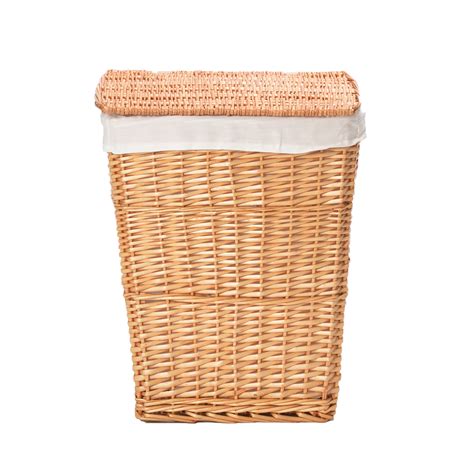 Brambly Cottage Wicker Rectangular Laundry Basket With Liner And Reviews