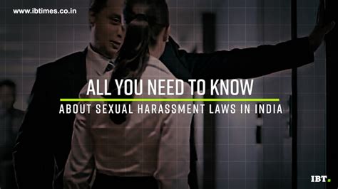Sexual Harassment Laws In India All You Need To Know [video] Ibtimes India