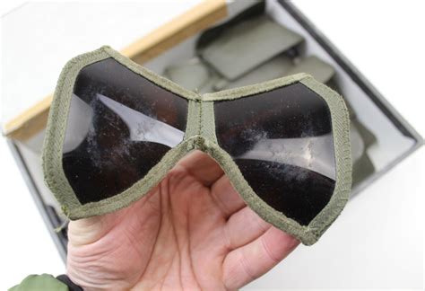 Ww2 Type 1960 S German Army Desert Sunglasses Dust Goggles Pack Pocket Size Ebay
