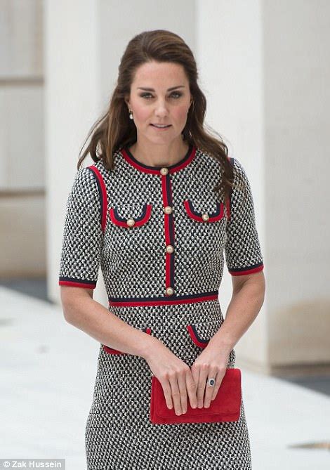 Kate Middleton Opens New Wing At The Vanda In A Gucci Dress Daily Mail
